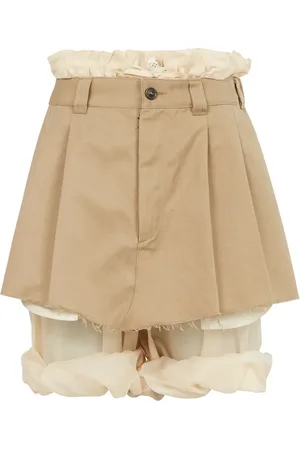 Maison Margiela Shorts a capas con dobladillo deshilachado