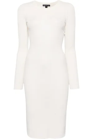 James Perse Vestido midi tejido de canalé
