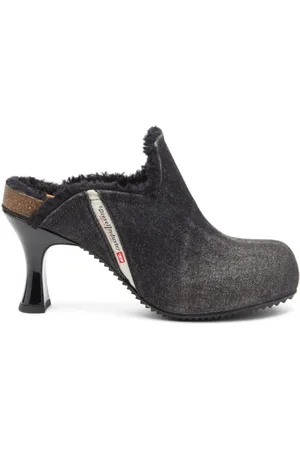 Diesel Mules de mezclilla D-Woodstock con tacón de 78mm