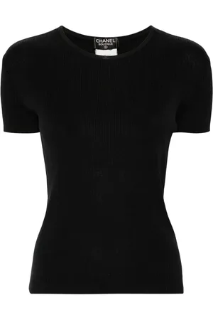 CHANEL Playera tejido de canalé 1990-2000