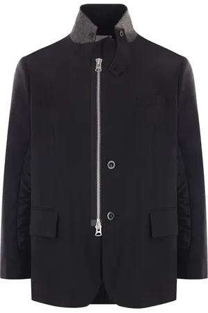 SACAI Blazer con cuello de tortuga y cierre