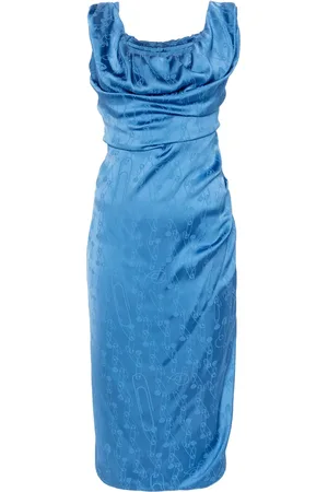 Vivienne Westwood Vestido midi con imperdible en jacquard