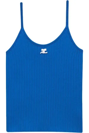 Courrèges Top tejida de canalé