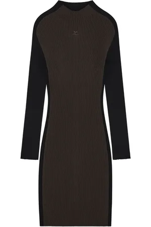 Courrèges Vestido corto con diseño color block