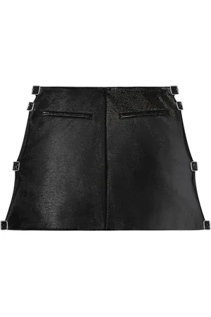 Courrèges Falda corta con hebilla