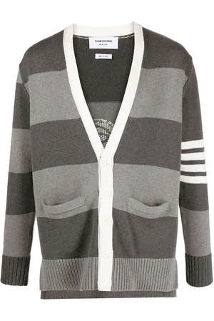Thom Browne Cárdigan con motivo en intarsia