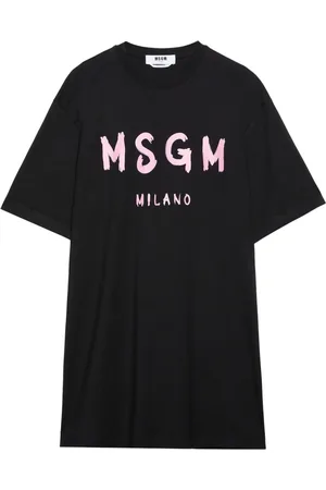 Msgm Vestido con logo Brushstroke
