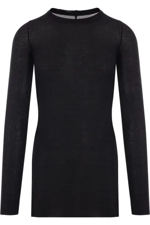 Rick Owens Playera de tejido fino de canalé Rib