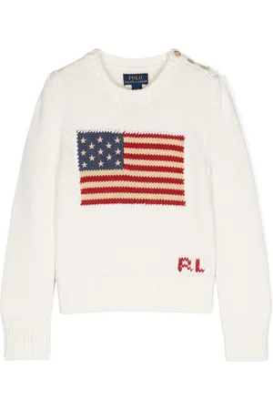 Ralph Lauren Suéter con bandera de Estados Unidos