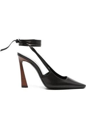 Saint Laurent Zapatillas con tira en el tobillo y tacón de 105mm