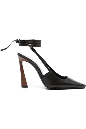 Saint Laurent Zapatillas con tira en el tobillo y tacón de 105mm