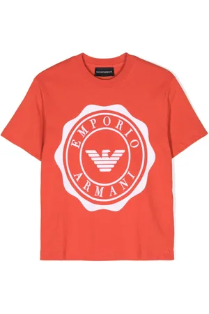 Emporio Armani Playera con logo afelpado