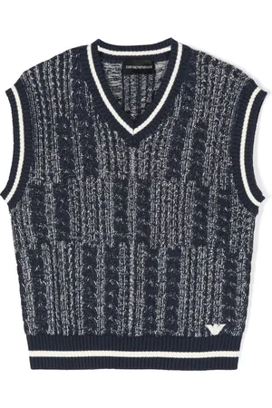 Emporio Armani Vestido corto en tejido de ochos