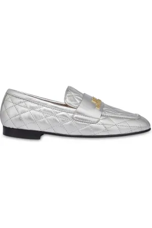 Moschino Mocasines capitonados con letras del logo
