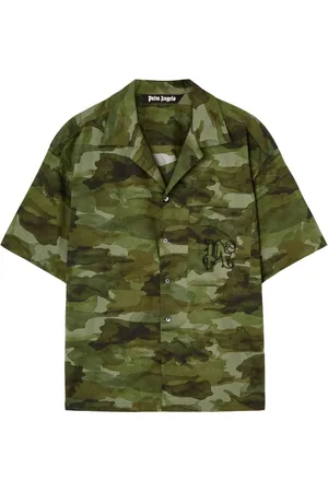 Palm Angels Camisa con estampado militar