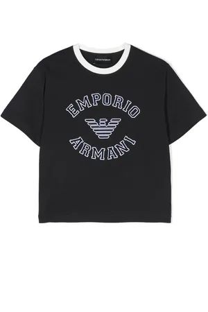 Emporio Armani Playera con aplique del logo