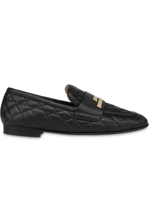 Moschino Mocasines capitonados con letras del logo