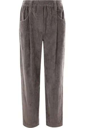 Brunello Cucinelli Pantalones de pana rectos