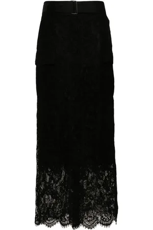 ERMANNO SCERVINO Falda larga de encaje
