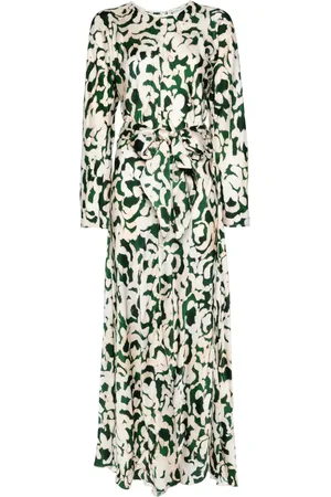 FORTE FORTE Vestido largo con estampado abstracto