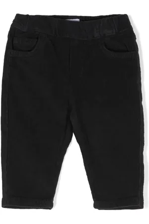 Emporio Armani Pantalones de pana con pretina elástica
