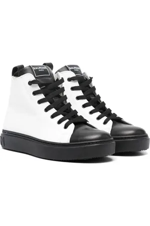 Balmain Tenis altos con agujetas