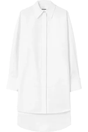 Jil Sander Vestido camisero de manga larga
