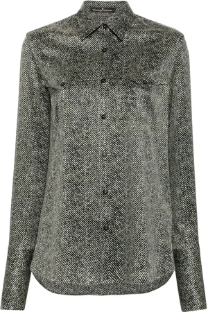 ERMANNO SCERVINO Camisa de seda con estampado abstracto