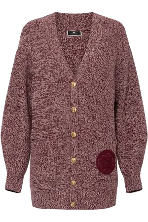 Elisabetta Franchi Cárdigan con parche del logo