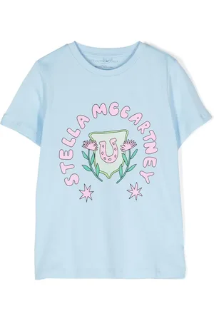 Stella McCartney Playera con logo estampado