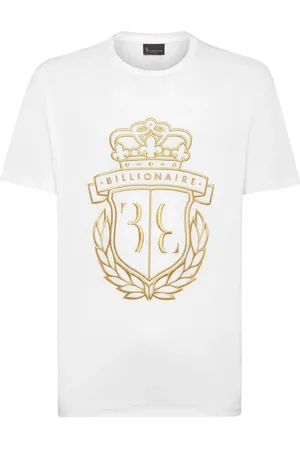 BILLIONAIRE Playera Crest con logo bordado