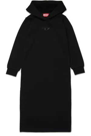 Diesel Vestido con capucha y bordado Oval D