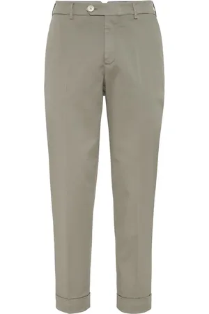 Brunello Cucinelli Pantalones tapered con tiro bajo