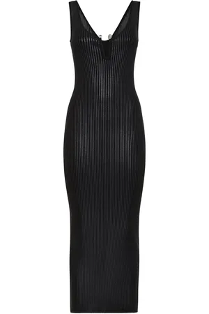 Philipp Plein Vestido midi tejido de canalé