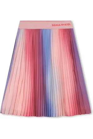 Sonia Rykiel Enfant Falda midi plisada con efecto degradado