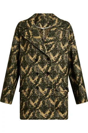 Etro Abrigo en jacquard con doble botonadura