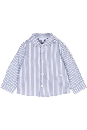 Emporio Armani Camisa con rayas estampadas