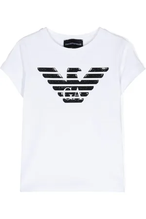 Emporio Armani Playera con logo de goma