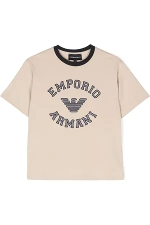 Emporio Armani Playera con aplique del logo