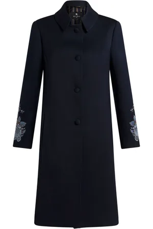 Etro Abrigo estilo gabardina bordado