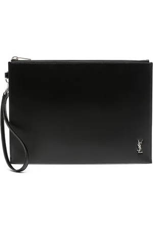 Saint Laurent Funda para iPad con placa de logo