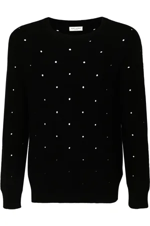 Saint Laurent Suéter con detalles de perforaciones