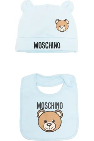 Moschino Set gorro con motivo Teddy Bear