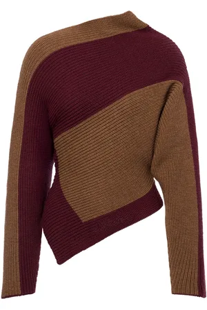 Serafini Suéter asimétrico con diseño color block