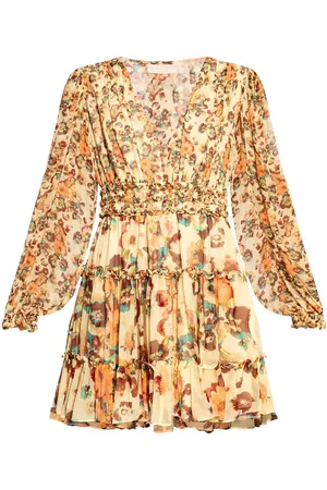 ULLA JOHNSON Vestido corto de seda Lya