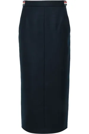 Thom Browne Falda midi con cintura alta