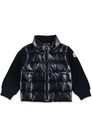 Moncler Chamarra capitonada con parche del logo