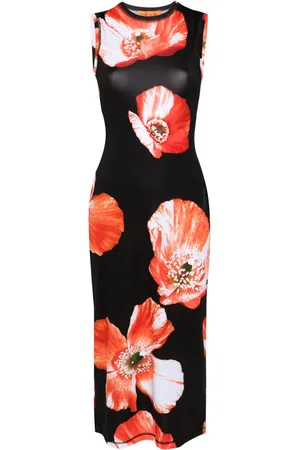 STINE GOYA Vestido midi con estampado Danya Opium Poppies