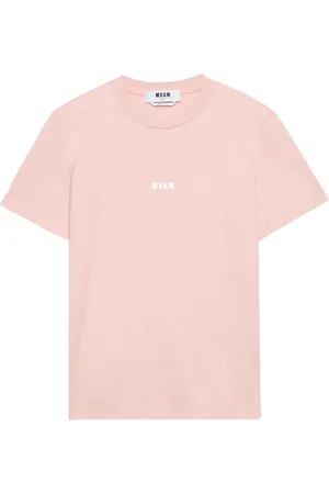 Msgm Playera con logo estampado