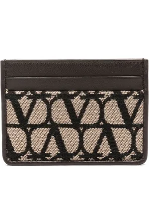 VALENTINO GARAVANI Tarjetero con logo en jacquard